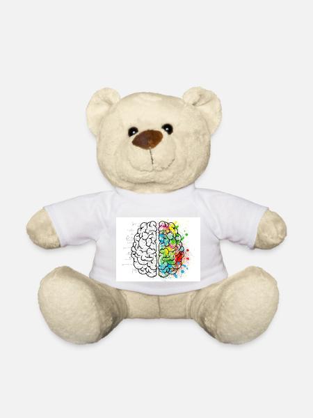 Gehirn Kunst - Teddy - Weiß