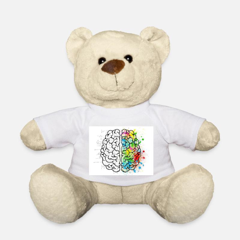 Gehirn Kunst - Teddy - Weiß