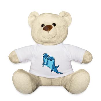 dolphins - Teddy Bear - white - Front