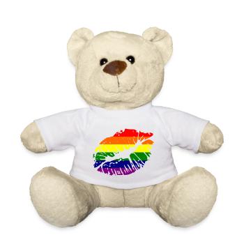 juste un baiser - Nounours - blanc - Devant