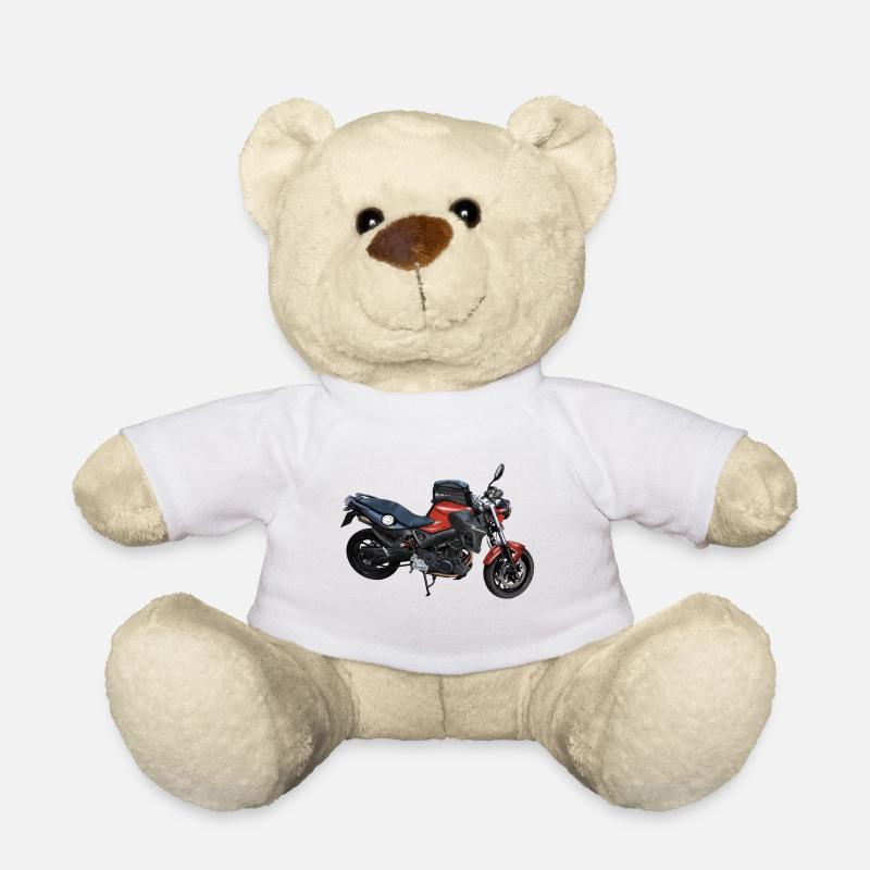 Motorrad - Teddy - Weiß