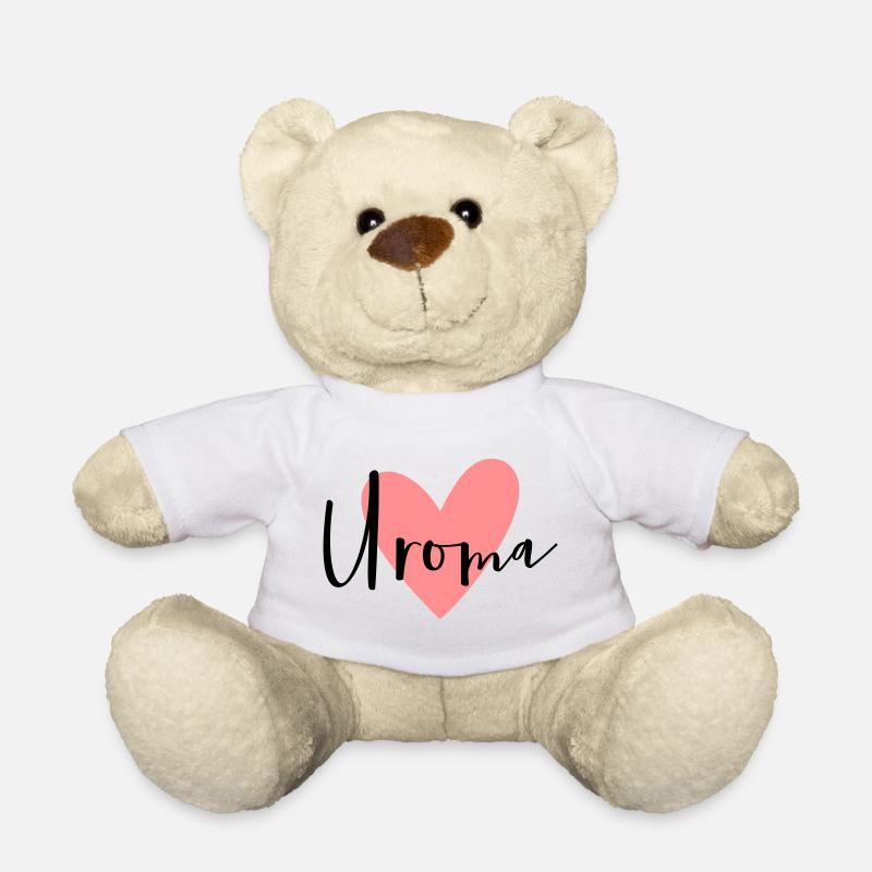 Uroma Herz - Teddy - Weiß