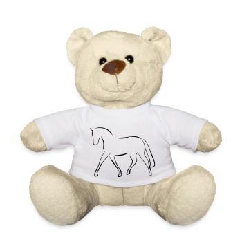 Pferd - Teddy - Weiß - Vorne