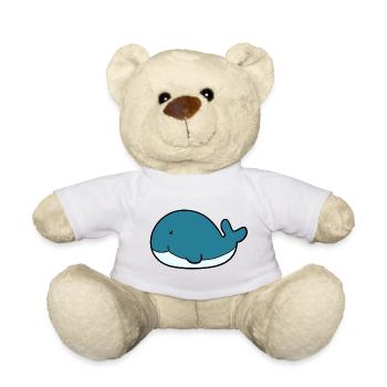 Kleiner Wal - Teddy - Weiß - Vorne
