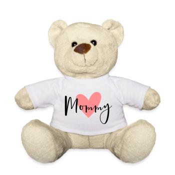 Mommy Herz Liebe Geschenk - Teddy - Weiß - Vorne