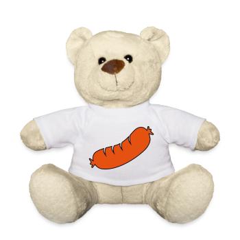 sausage - Teddy Bear - white - Front