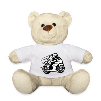 Moto - Nounours - blanc - Devant