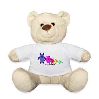 Famille des hiboux - Nounours - blanc - Devant