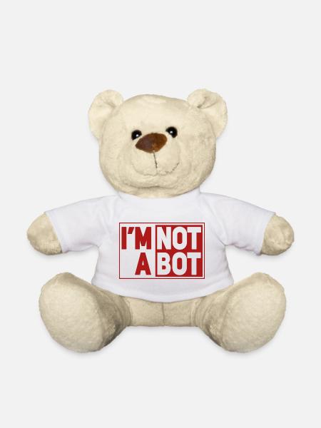 I’m Not A Bot - Nounours - blanc