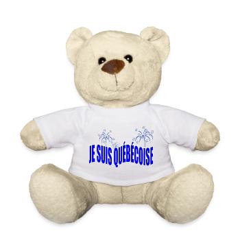 ICH BIN QUEBEC - Teddy - Weiß - Vorne
