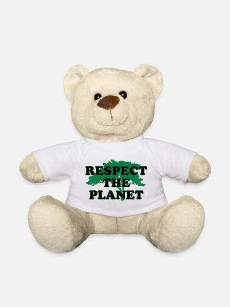 Respect the Planet - Teddy - Weiß