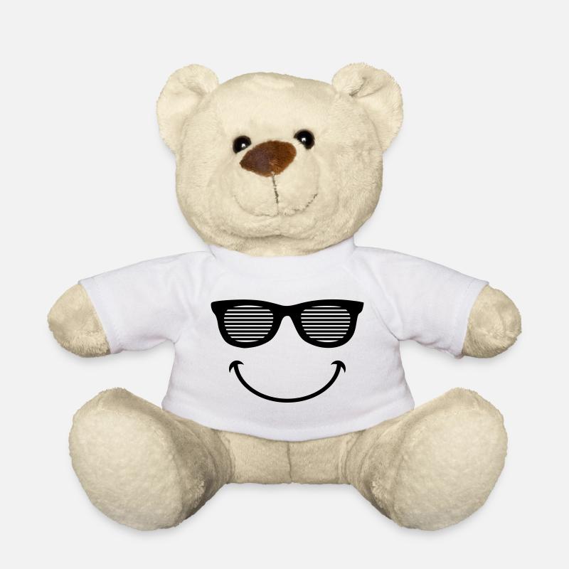 brille party smiley - Teddy - Weiß