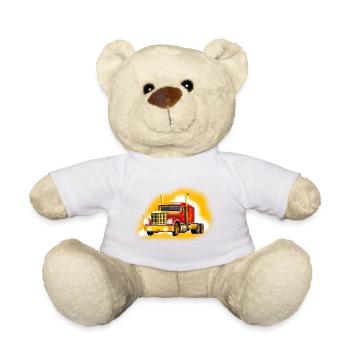 truck - Teddy Bear - white - Front