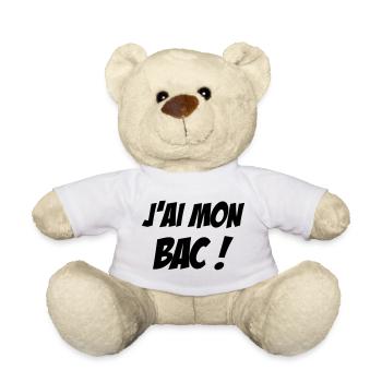 J'ai mon BAC ! - Nounours - blanc - Devant