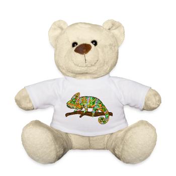 Chamäleon Exotisch - Teddy - Weiß - Vorne