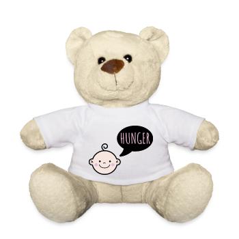 Baby hat hunger - Teddy - Weiß - Vorne