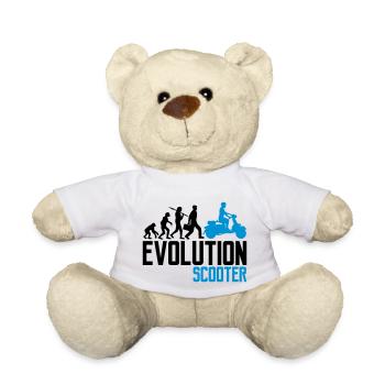 moteur évolution scooter électrique clipart elek - Nounours - blanc - Devant