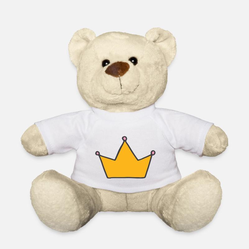 CROWN - Teddy Bear - white