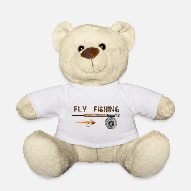Pêche à la mouche - Nounours - blanc