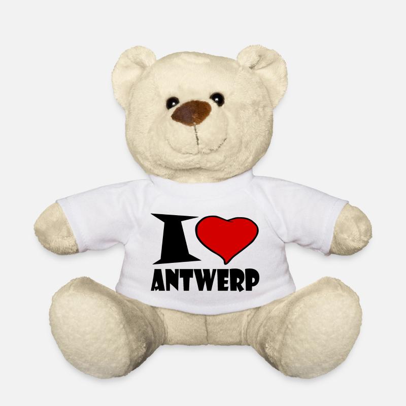 J'aime Anvers - Nounours - blanc