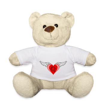 Heart Q - Teddy Bear - white - Front