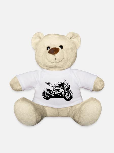 motorbike - Teddy Bear - white