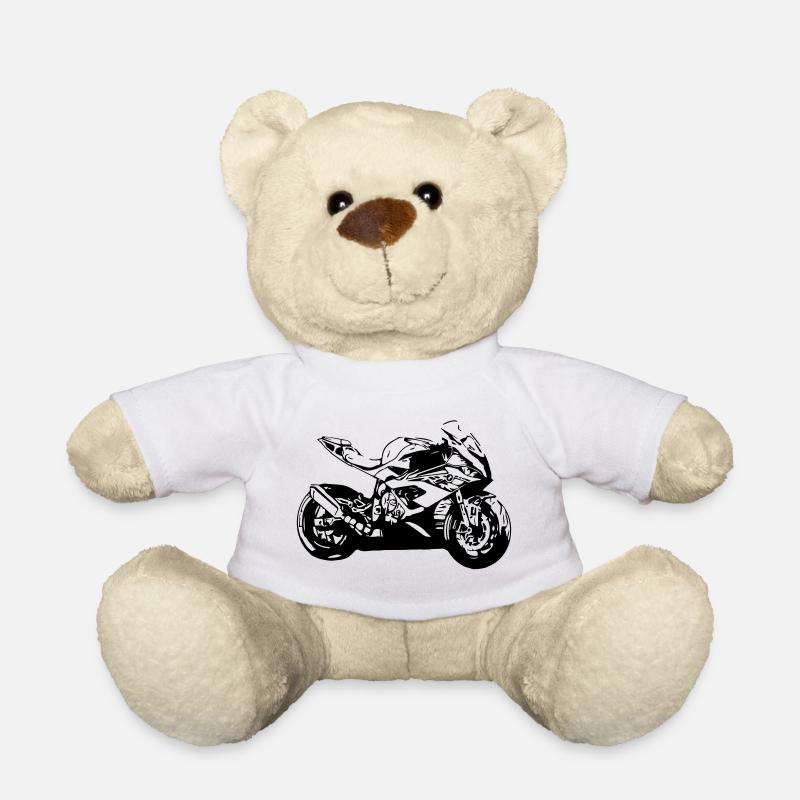 Motorrad - Teddy - Weiß