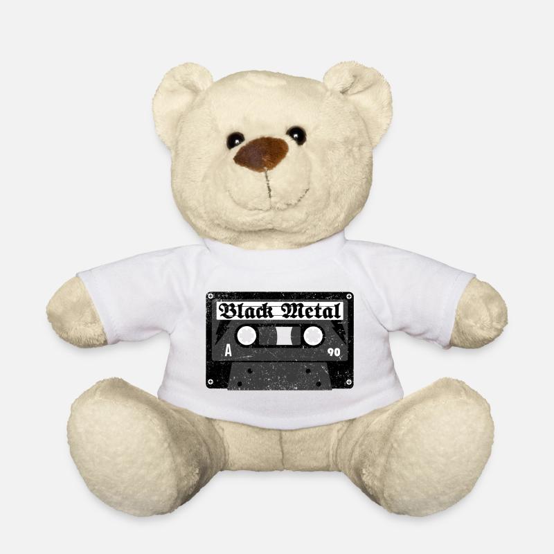 Black Metal Cassette - Nounours - blanc