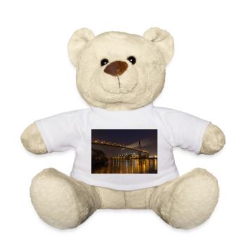 Koehlbrandbruecke Elbe hamburg - Teddy - Weiß - Vorne