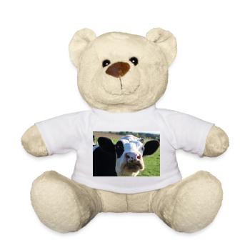 Cow Poster - Teddy Bear - white - Front