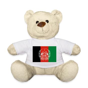 Proud Afghanistan flag - Teddy Bear - white - Front
