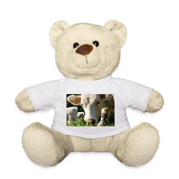 Cow Poster - Teddy Bear - white - Front