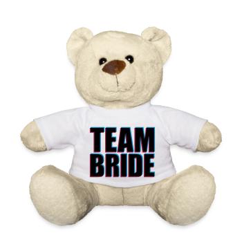 Équipe mariée 3D - Nounours - blanc - Devant