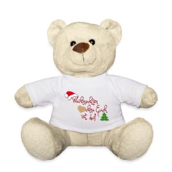 Weihnachten ohne Euch ist doof - Teddy - Weiß - Vorne