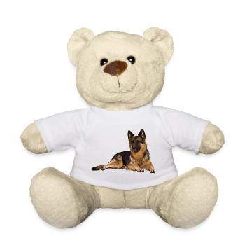 German shepherd dog - Teddy Bear - white - Front