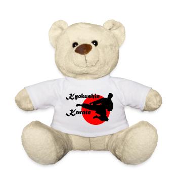 Kyokushin Karate Japanisch Sun Yogo Tobi Geri - Teddy - Weiß - Vorne