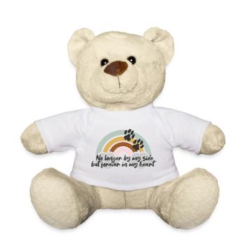 No longer by my side but forever in my heart - Nounours - blanc - Devant