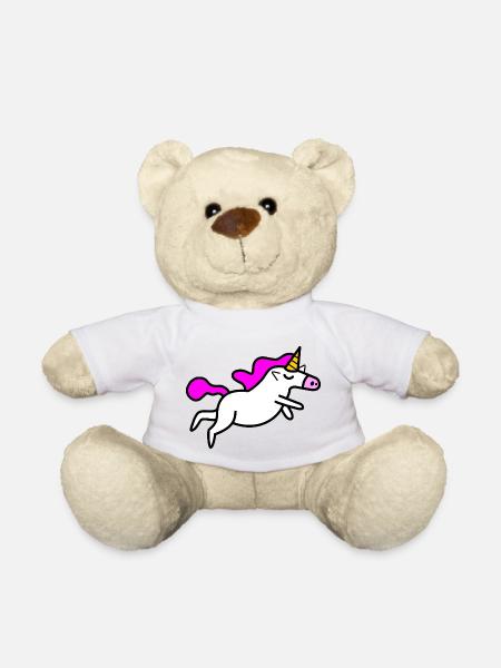 Licorne De licorne Unicorn - Nounours - blanc