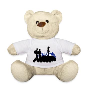 Randonnées en montagne - Randonneurs - Nounours - blanc - Devant