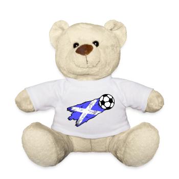Schottland Fußball Fans - Teddy - Weiß - Vorne