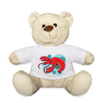 lobster - Teddy Bear - white - Front