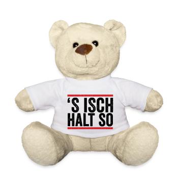 'S Isch halt So Allgäuer Dialekt Spruch Wandern - Teddy - Weiß - Vorne