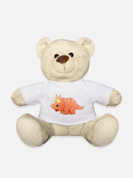 Triceratops - Nounours - blanc