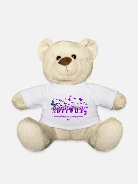 Hoffnung stärker als der Krebs - Teddy - Weiß