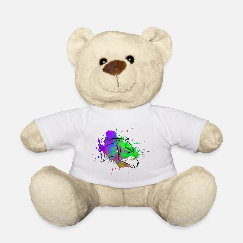 Pferdekopf - Teddy - Weiß