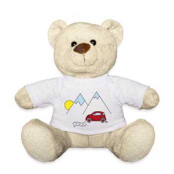 Voiture - Nounours - blanc - Devant