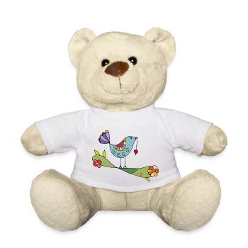 Oiseau - Nounours - blanc - Devant
