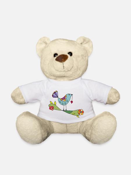Vogel - Teddy - Weiß