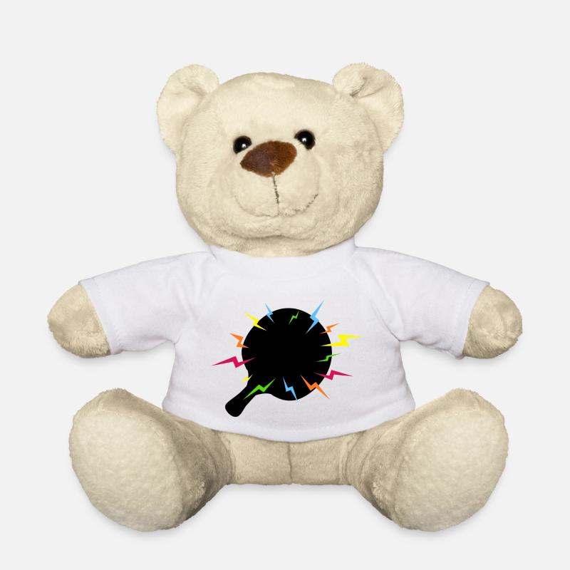Magischer Ping Pong Schläger Blitz - Teddy - Weiß