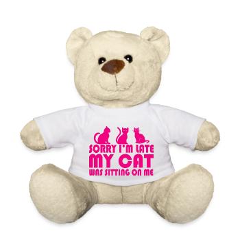 Chat Katze - Nounours - blanc - Devant